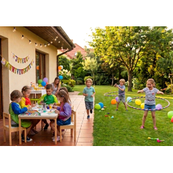 Animation enfants – Peinture & jeux avec hula-hoops